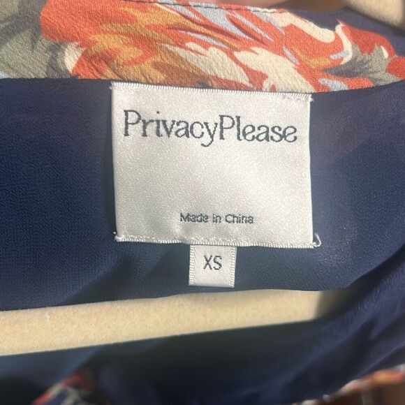 ✨Privacy Please Artesia Mini Wrap Sz XS Dress Lined Billowy Split Sleeve✨ - Picture 6 of 7